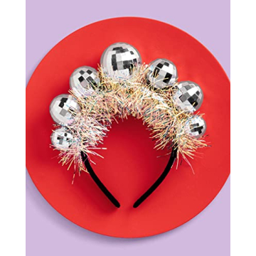 xo, Fetti Disco Ball Headband for Birthday & NYE Fun