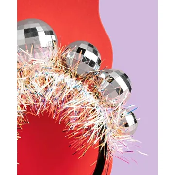 xo, Fetti Disco Ball Headband for Birthday & NYE Fun