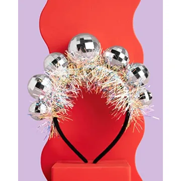 xo, Fetti Disco Ball Headband for Birthday & NYE Fun