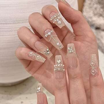 3D Mixed Sizes Nail Art Studs Gold Silver Mini Metal Caviar Nails Beads Ball Nail Rivets Jewelry for Women Girls Manicure Nails Supplies DIY Crafts Decorations…