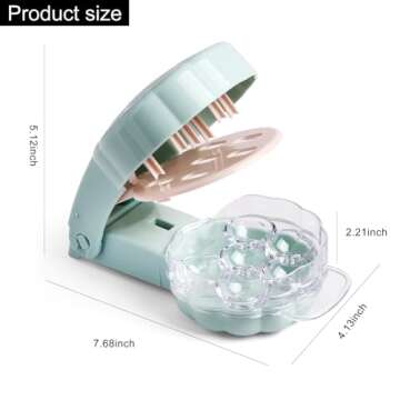 Cherry Pitter, Olive Pitter Tool Pit Remover Quick Push Pull 6 Hole Seed, Multi-Function Cherry Pitt...