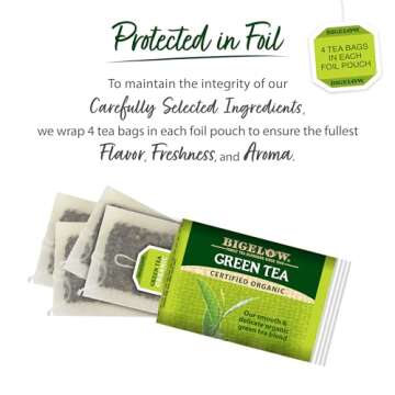 Bigelow Tea Organic Green Tea Bags, 240 Total