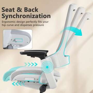 CLATINA Ergonomic Office Chair with 3D Adjustability for Comfort