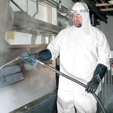 Kleenguard A35 Disposable Coveralls (38941), Liquid and Particle Protection, Hooded, White, 2X-Large...