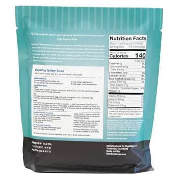 Cup4Cup Yellow Cake Mix, 1.3 Pounds, Certified Gluten Free, Non-GMO, Kosher, Made in the USA