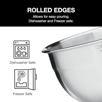 Cuisinart Stainless Steel Mixing Bowl Set - Three Essential Sizes