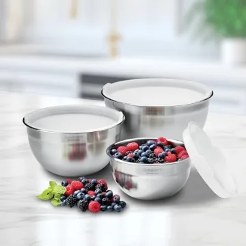 Cuisinart Stainless Steel Mixing Bowl Set - Three Essential Sizes