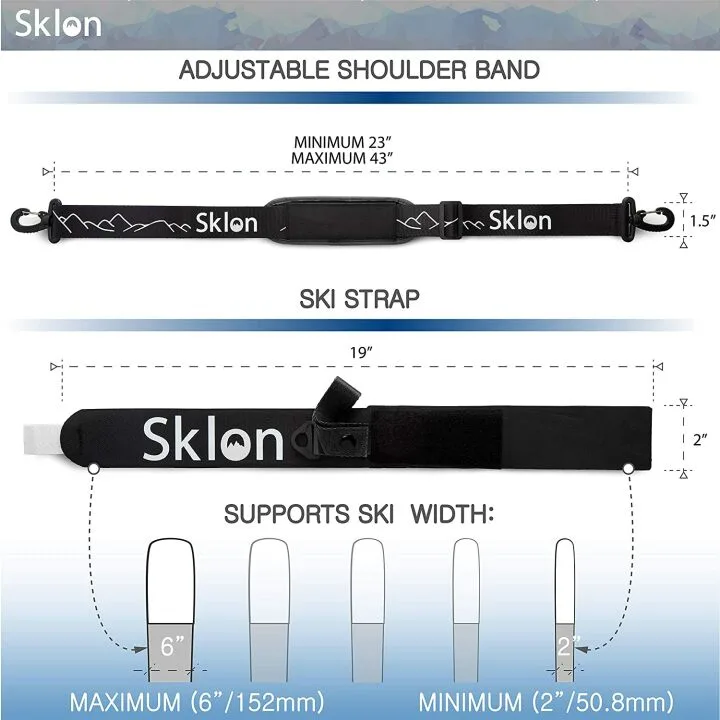 Sklon Ski Strap - Easy Transport for Ski Gear