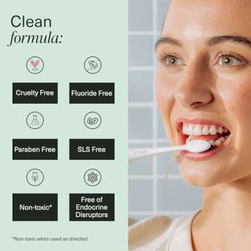 Boka Fluoride Free Toothpaste Nano Hydroxyapatite, Helps Remineralize, Appropriate for Sensitive Teeth, Whitening - for Adult, Kids Oral Care - Cinnamon Mint Flavor, 4 Fl Oz 1Pk - US Manufactured