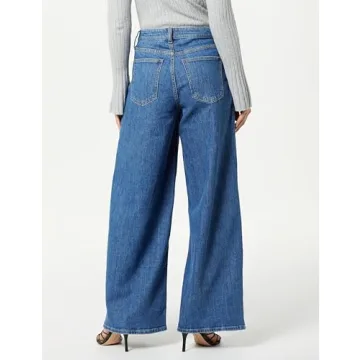 The Drop Women's Frida Relaxed Fit Jeans, Medium Indigo, 26