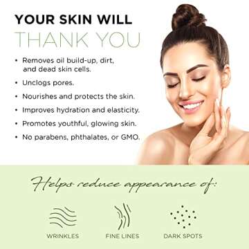 Azure Cosmetics Hemp Nourishing Peel Off Facial Mask- Anti Aging & Hydrating Face Masks - Removes Blackheads, Dirt & Oils - With Hemp Oil and Hyaluronic Acid - Skin Care - 150mL / 5 fl.oz.