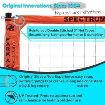 Adjustable Outdoor Volleyball Net System - Durable & Portable