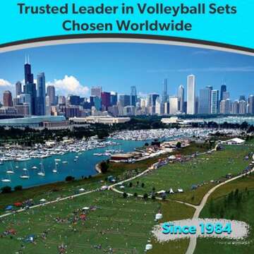 Adjustable Outdoor Volleyball Net System - Durable & Portable