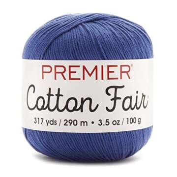 Premier Cotton Fair Yarn, Blue Iris