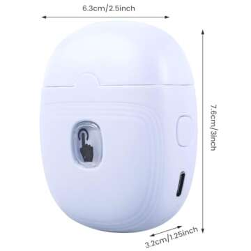 Electric Automatic Nail Clipper Automatic Fingernail Cutter with Nail Scraps Storage 300mAh USB Rech...