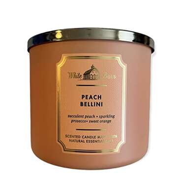 Peach Bellini 3 Wick Candle by Bath and Body Works 14.5 oz