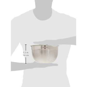 Tovolo Stainless Steel Mixing Bowl, 3.5 Qt, Easy Pour Design