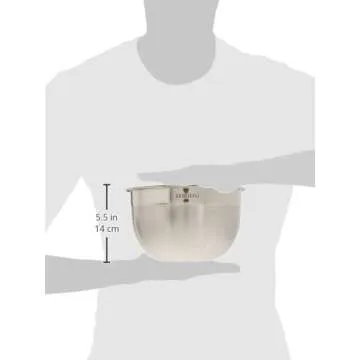 Tovolo Stainless Steel Mixing Bowl, 3.5 Qt, Easy Pour Design