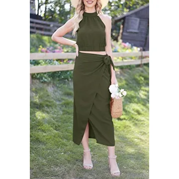 Stylish CFLONGE Women's 2 Piece Outfit for Summer