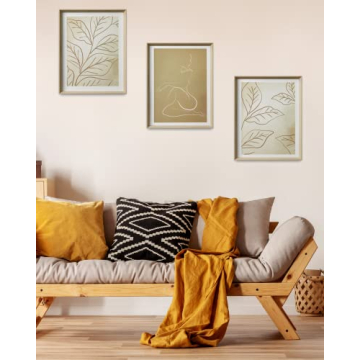 UPWOIGH Boho Framed Wall Art Set of 3 for Home Decor