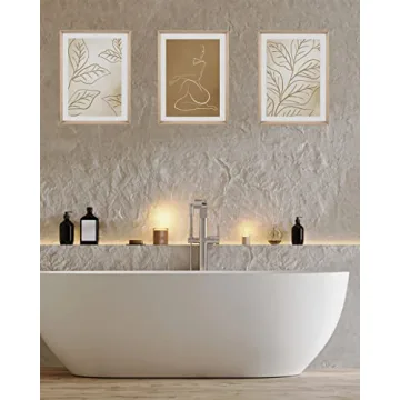 UPWOIGH Boho Framed Wall Art Set of 3 for Home Decor