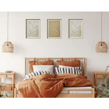 UPWOIGH Boho Framed Wall Art Set of 3 for Home Decor