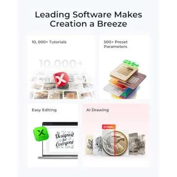 xTool S1 40W Laser Engraver and Cutter Machine with Air Assist & Honeycomb, 23.93" x 15.16" Bed Size, Beginner-Friendly, Laser Engravering Machine for Wood and Metal, Acrylic, etc. - Basic Bundle