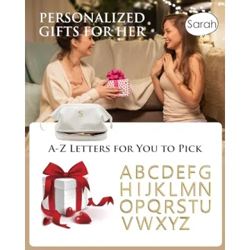 Vogewood Personalized Double Layer Makeup Bag Travel Essential