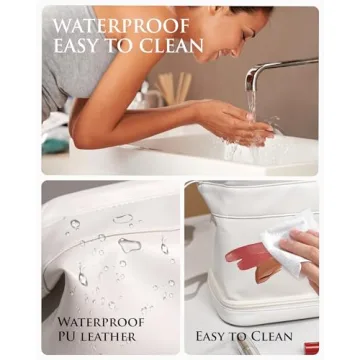 Vogewood Personalized Double Layer Makeup Bag Travel Essential