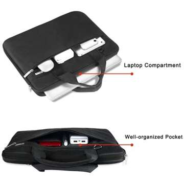 Voova Laptop Bag 13-14 Inch, 360° Protective Laptop Case Sleeve with Shoulder Strap Compatible with...