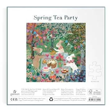 Galison 500-Piece Spring Tea Party Jigsaw Puzzle