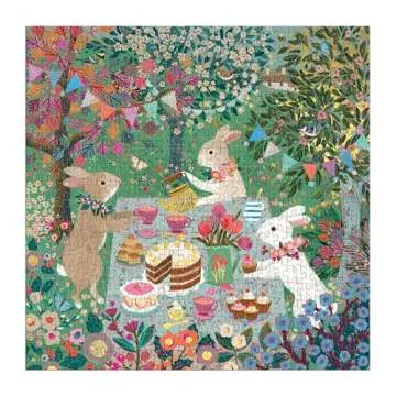 Galison 500-Piece Spring Tea Party Jigsaw Puzzle