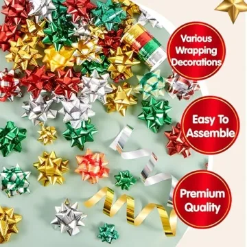 JOYIN 50 PCS Bows and Gift Ribbons Set for Every Occasion