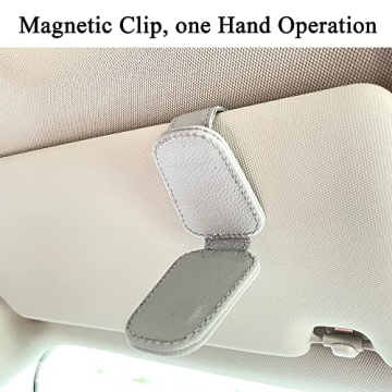 Stylish KIWEN Sunglasses Holder for Car Visor Clip