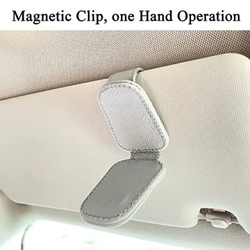 Stylish KIWEN Sunglasses Holder for Car Visor Clip