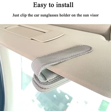Stylish KIWEN Sunglasses Holder for Car Visor Clip