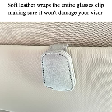 Stylish KIWEN Sunglasses Holder for Car Visor Clip