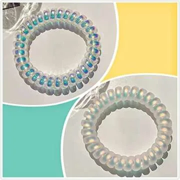 Emrlyr Spiral Hair Ties for No Damage Secure Hold