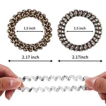 Emrlyr Spiral Hair Ties for No Damage Secure Hold