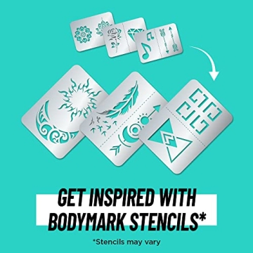 BIC BodyMark Temporary Tattoo Markers - 8 Assorted Colors, Skin-Safe