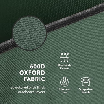 ZOBER Wrapping Paper Storage Containers - 40 Inch Gift Wrapping Organizer Storage W/Interior Pockets - Fits 20 Standard Rolls of Wrapping Paper, Bows, and Ribbons