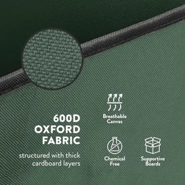 ZOBER Wrapping Paper Storage Containers - 40 Inch Gift Wrapping Organizer Storage W/Interior Pockets - Fits 20 Standard Rolls of Wrapping Paper, Bows, and Ribbons