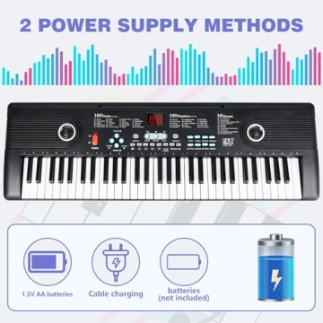 Multifunctional 61-Key Electronic Piano for Kids