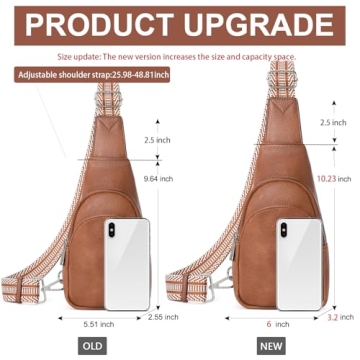 CLUCI Vegan Leather Sling Bag for Women