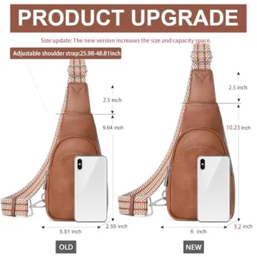 CLUCI Vegan Leather Sling Bag for Women