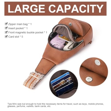 CLUCI Vegan Leather Sling Bag for Women