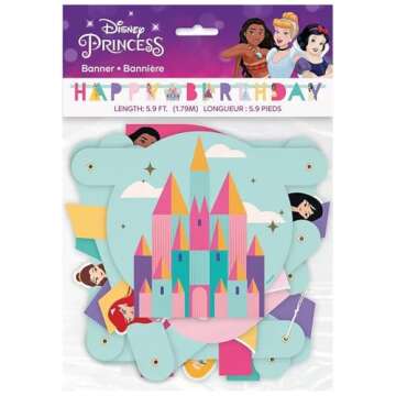 Unique Disney Princess Jointed Banner, 10.25 in - 1 Count