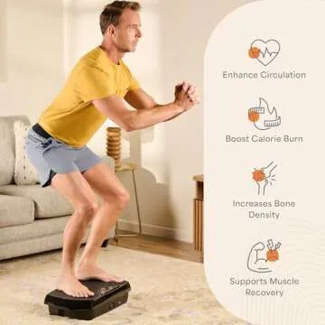Lifepro Vibration Plate Exercise Machine with Magnetic Acupoints - Full Body Vibration Platform for Beginners and Recovery - Ideal for Lymphatic Drainage Muscle Toning and Overall Fitness