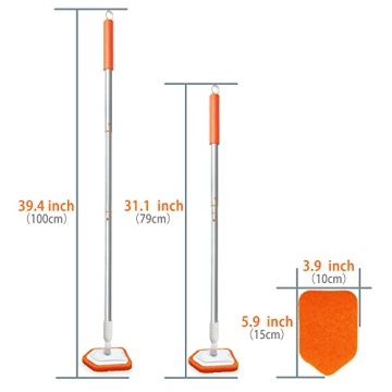 JEHONN Adjustable Tub Scrubber for Effortless Cleaning