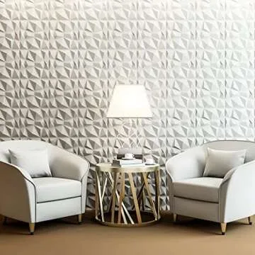 Art3d Decorative 3D Wall Panels - Stylish Diamond Design, Pack of 33 for DIY Projects